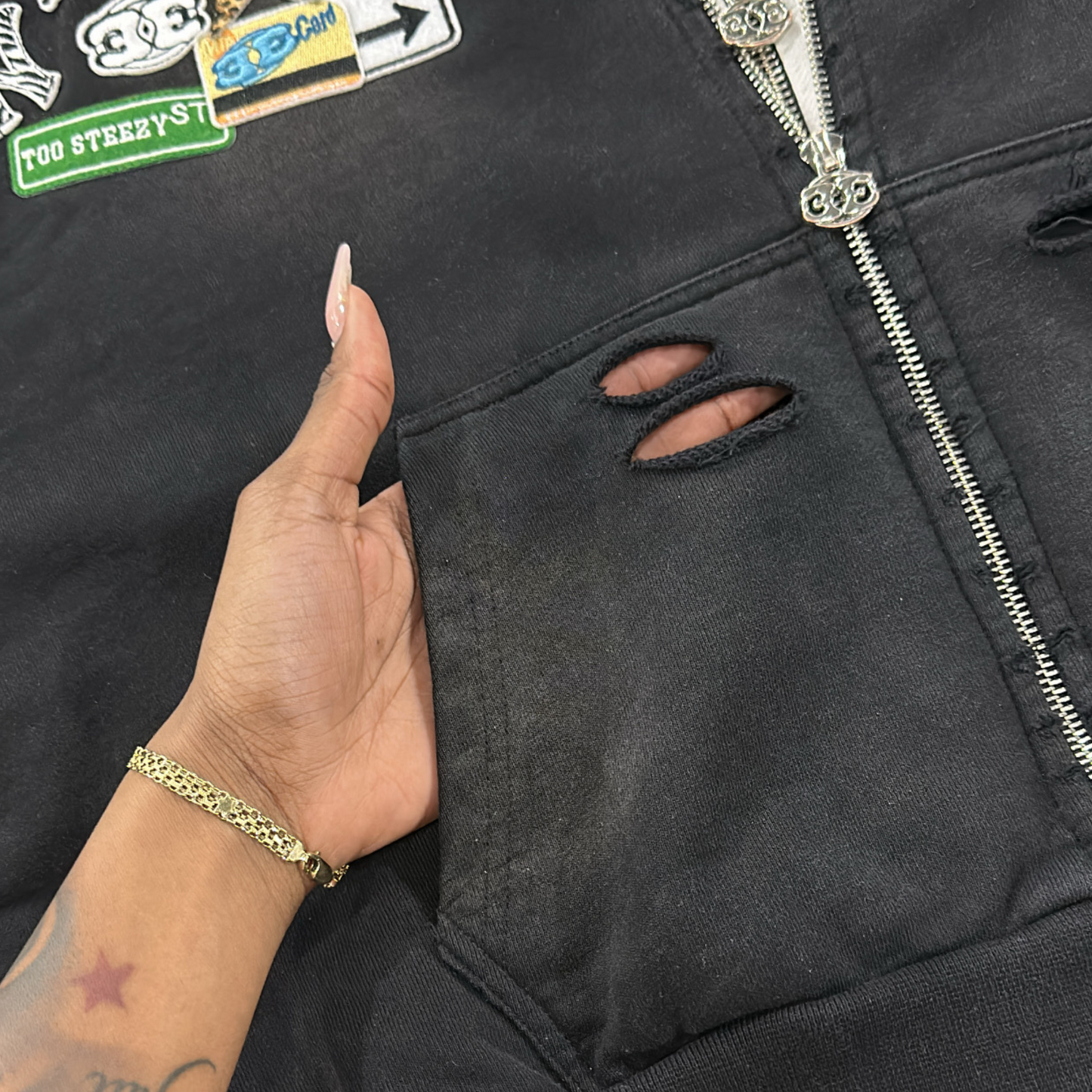 TOO STEEZY TRIPLE-LAYERED ZIP-UP