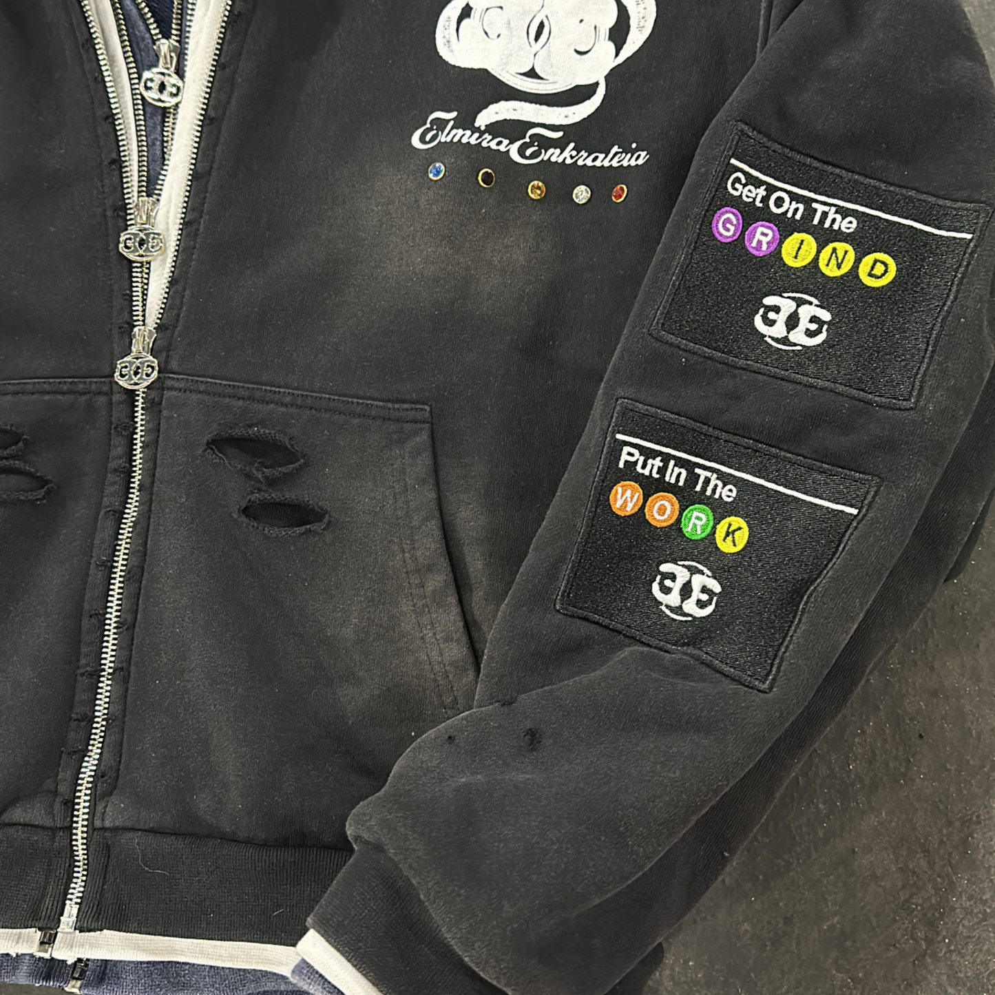 TOO STEEZY TRIPLE-LAYERED ZIP-UP