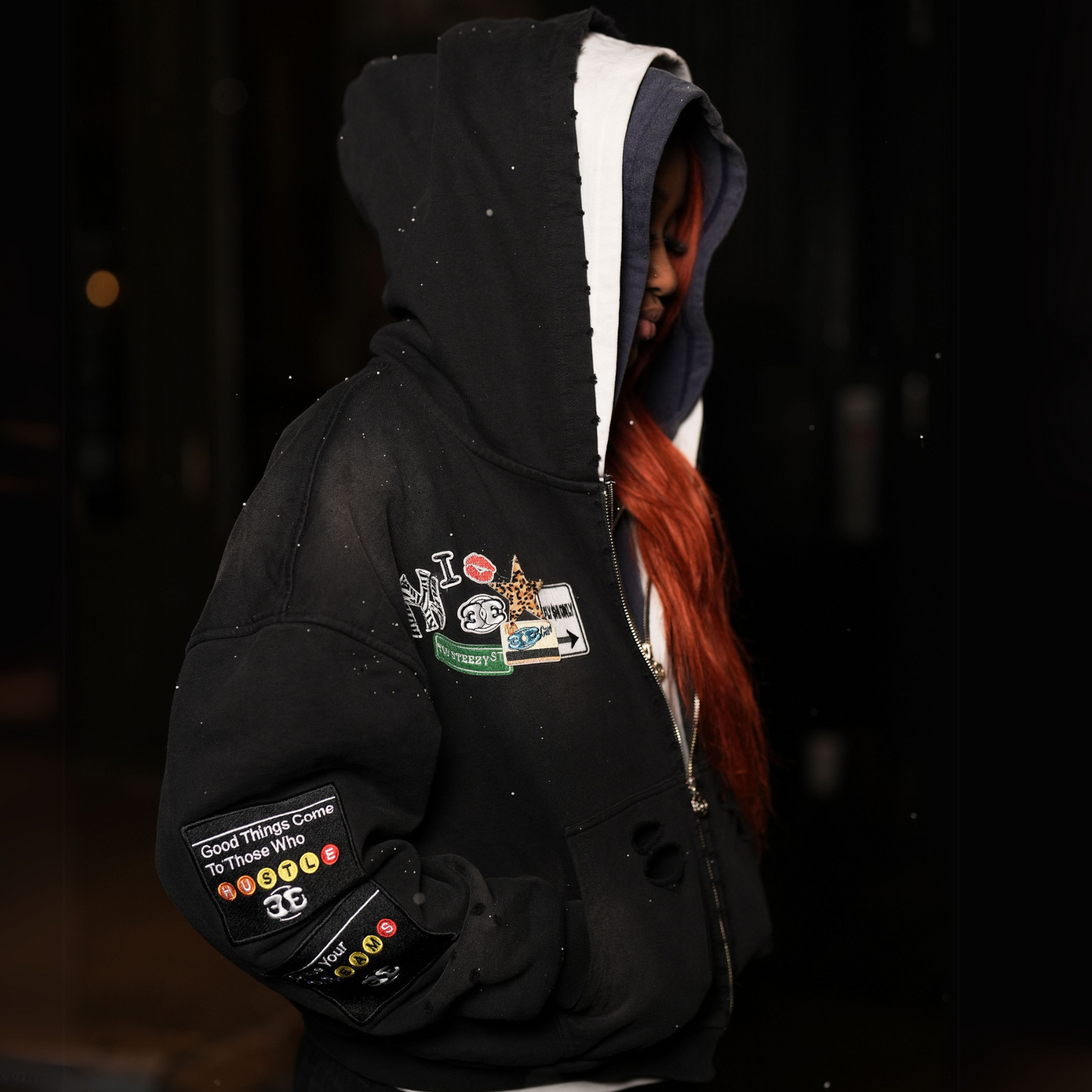 TOO STEEZY TRIPLE-LAYERED ZIP-UP